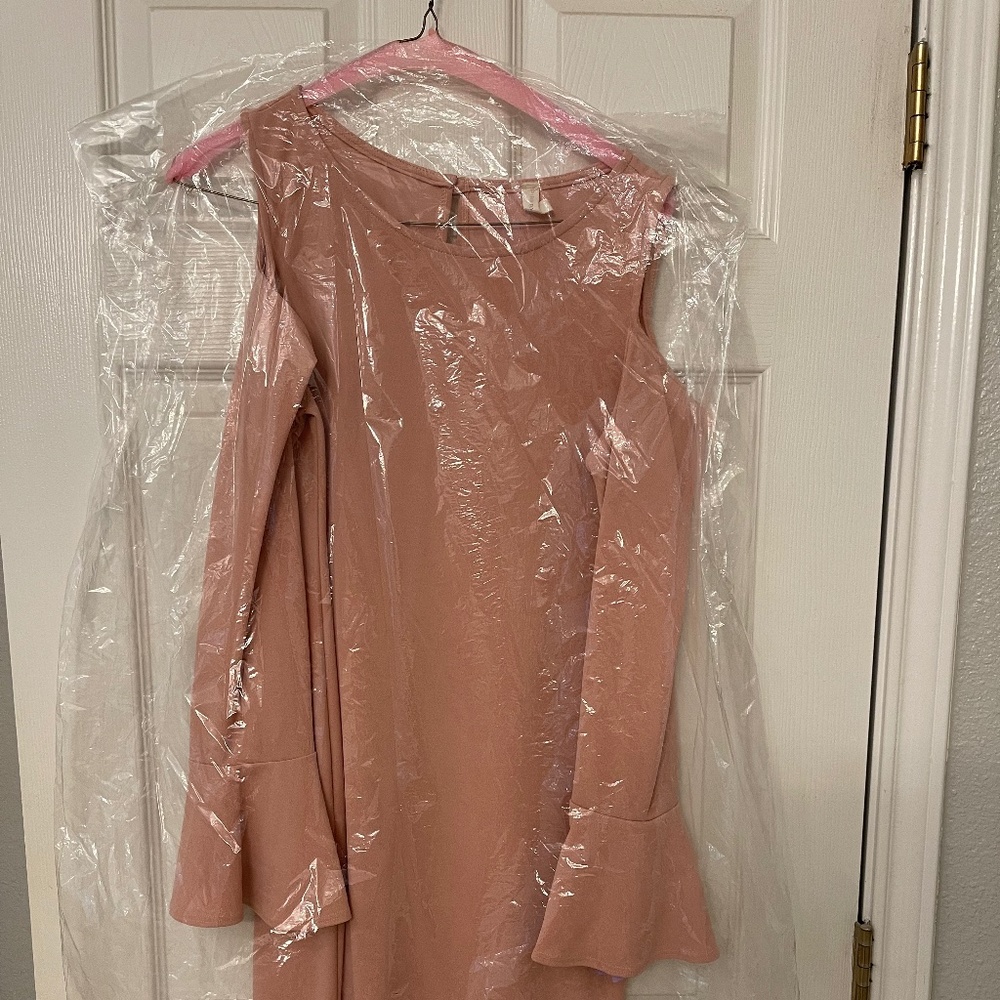 Pink blush maternity dress